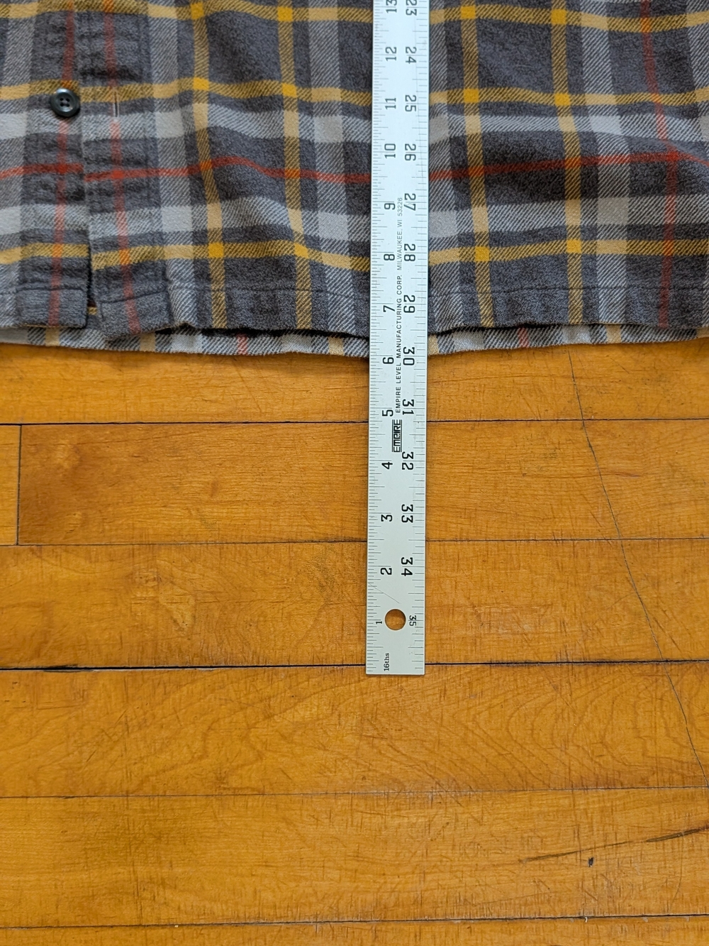 Love the colors! Patagonia Men's Gray & Yellow Plaid Flannel Shirt. 2XL - Picture 5 of 13